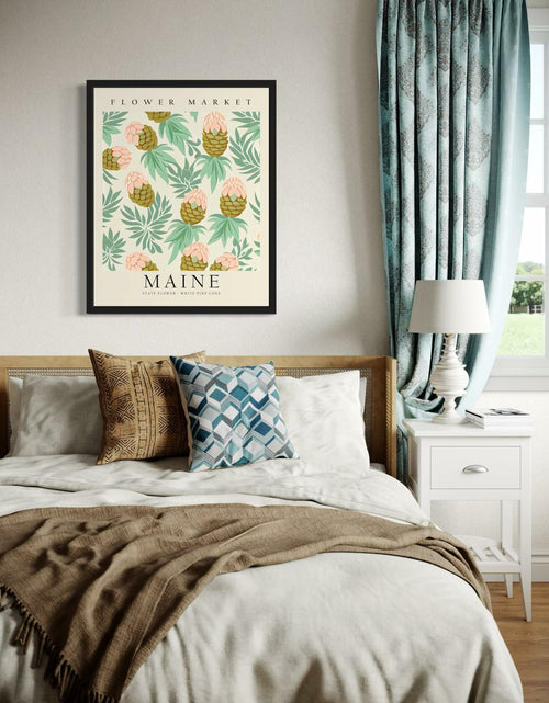 Load image into Gallery viewer, HomeArtPrint Maine Flower Market Botanical Floral Poster 8x10 Unframed
