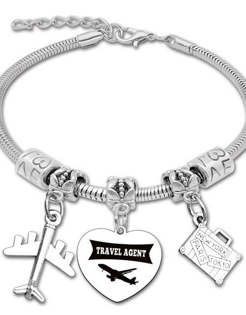 Load image into Gallery viewer, DlaeKua Travel Lover Stainless Steel Bracelet Women Memories Along The Way
