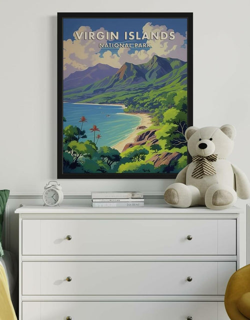 Load image into Gallery viewer, HomeArtPrint Virgin Islands National Park Retro Poster 8x10 Unframed
