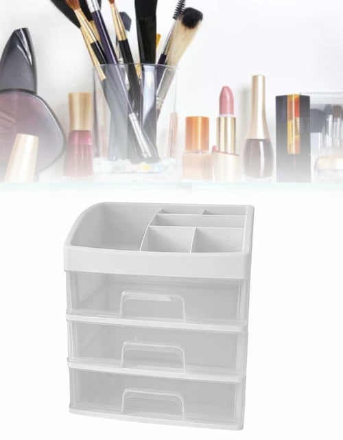 Load image into Gallery viewer, [Like New] JDEFARF Clear Desktop Storage Organizer 3 Drawers Transparent Makeup Box
