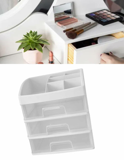 Load image into Gallery viewer, [Like New] JDEFARF Clear Desktop Storage Organizer 3 Drawers Transparent Makeup Box
