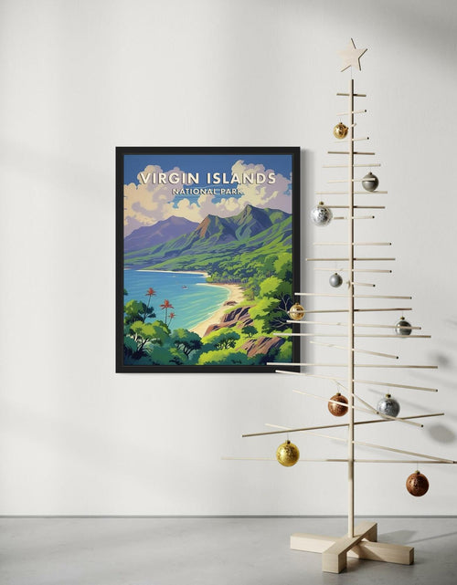 Load image into Gallery viewer, HomeArtPrint Virgin Islands National Park Retro Poster 8x10 Unframed
