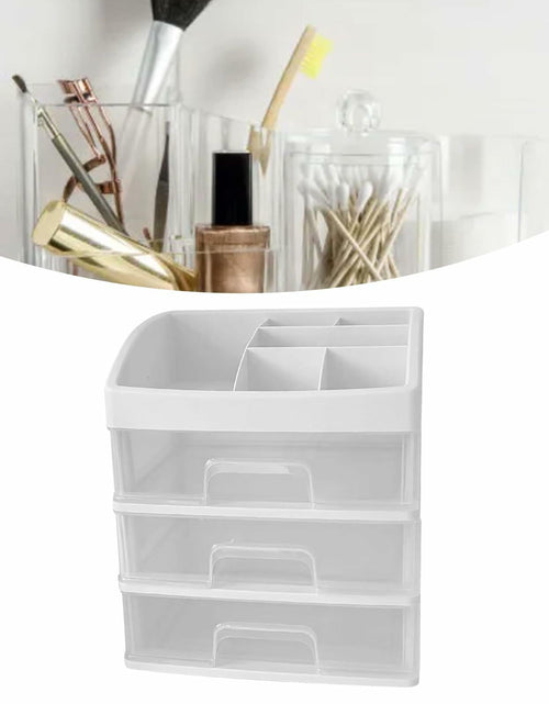 Load image into Gallery viewer, [Like New] JDEFARF Clear Desktop Storage Organizer 3 Drawers Transparent Makeup Box
