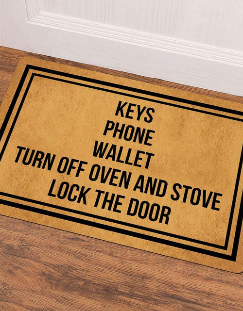 Load image into Gallery viewer, Ruiyida Funny Letter Print Door Mat Rubber Indoor Non-Woven 23.6x15.7
