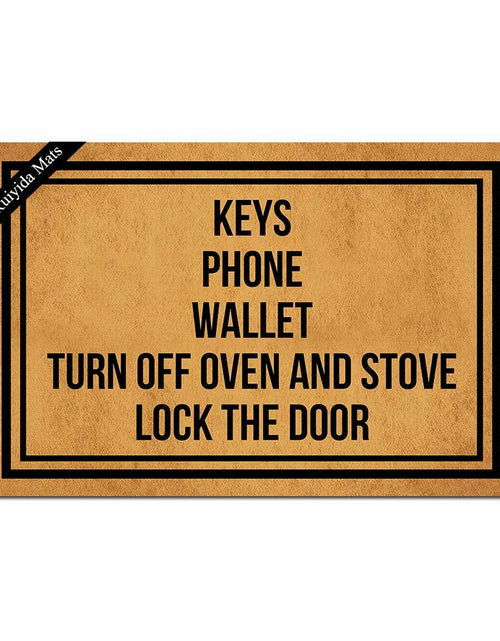 Load image into Gallery viewer, Ruiyida Funny Letter Print Door Mat Rubber Indoor Non-Woven 23.6x15.7
