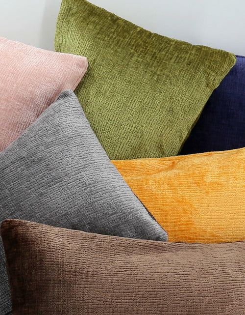 Load image into Gallery viewer, LeFadrie Chenille Pillow Covers Pack of 2 18x18 Midnight Sail Fade-Resistant
