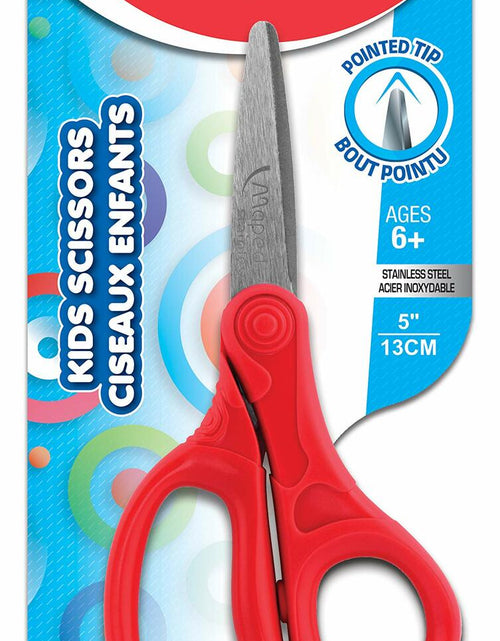 Load image into Gallery viewer, Maped Essential Kids Scissors 5" Pointed Tip Right Left Handed Colors
