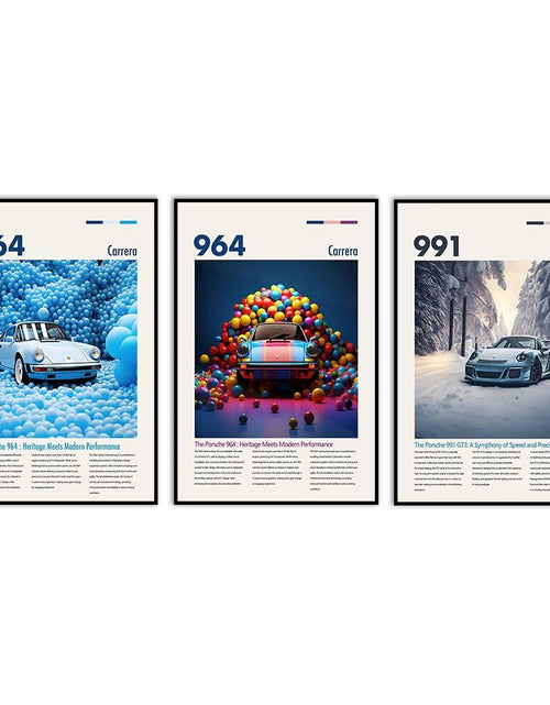 Load image into Gallery viewer, YofAb 911 GT Turbo Car Poster Canvas Wall Art Unframed 12x18 Black
