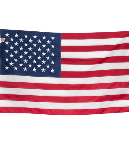 Front Line Flags American Flag 3x5 Ft Heavy Duty TearProof Polyester Red