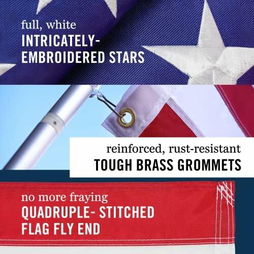 Load image into Gallery viewer, Front Line Flags American Flag 3x5 Ft Heavy Duty TearProof Polyester Red
