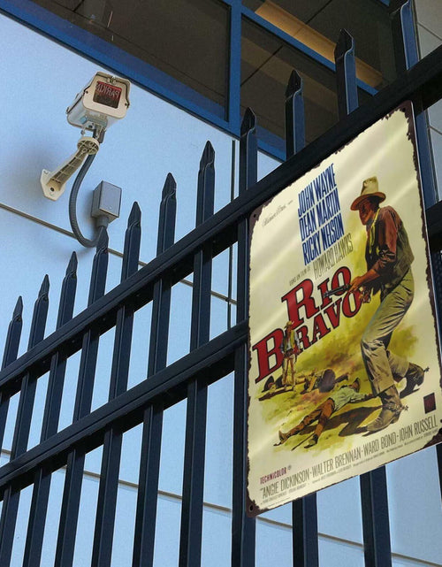 Load image into Gallery viewer, GCOCL Western Cowboy Vintage Movie Poster Metal Tin Sign Red 8x12 Inches
