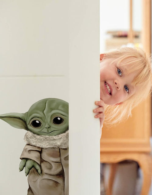 Load image into Gallery viewer, SAYBZ Removable Star Wars Vinyl Wall Decal Cartoon Green Tan Kids Decor
