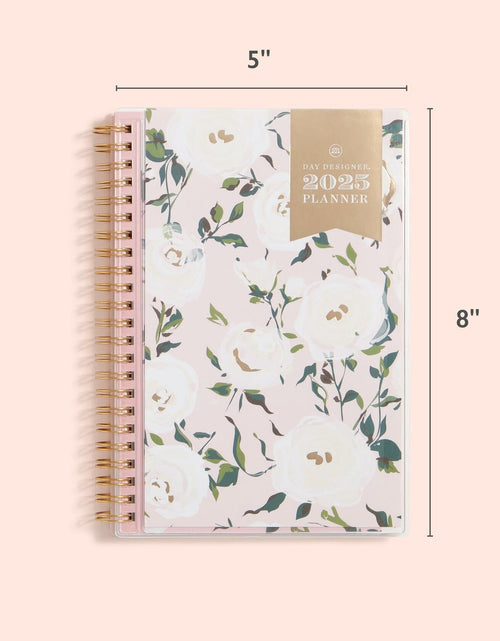 Load image into Gallery viewer, Blue Sky Day Designer Coming Up Roses Planner 2025 5x8 Safety Wirebound
