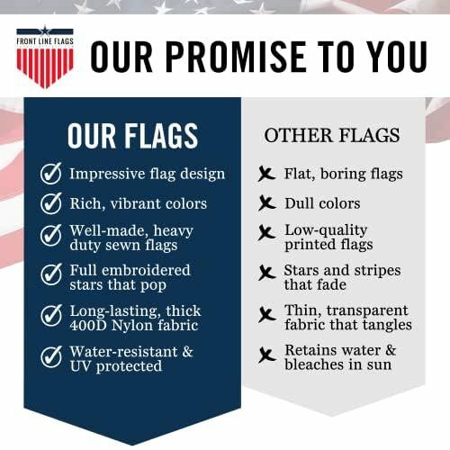 Load image into Gallery viewer, Front Line Flags American Flag 3x5 Ft Heavy Duty TearProof Polyester Red
