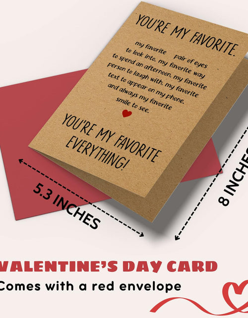 Load image into Gallery viewer, Pawzity Anniversary Card for Couple Hearts Pattern 5.3x8in Single Folded Card
