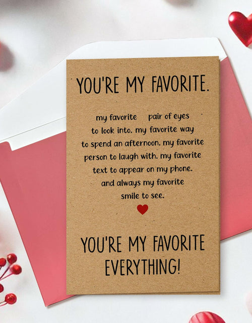 Load image into Gallery viewer, Pawzity Anniversary Card for Couple Hearts Pattern 5.3x8in Single Folded Card
