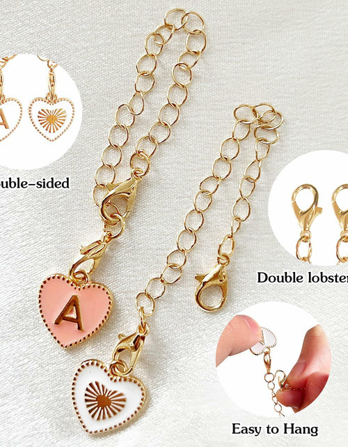 Load image into Gallery viewer, Yanmucy Letter U Charm Pendant 2Pcs Aluminum Adjustable Stanley Cup Accessory
