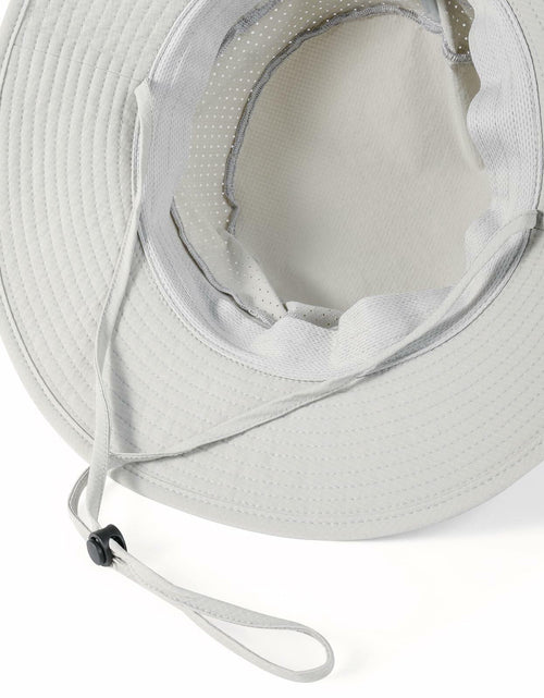 Load image into Gallery viewer, VOBOOM Breathable Wide Brim Sun Hat UV Protection Fishing Cap Grey
