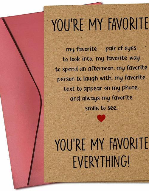 Load image into Gallery viewer, Pawzity Anniversary Card for Couple Hearts Pattern 5.3x8in Single Folded Card
