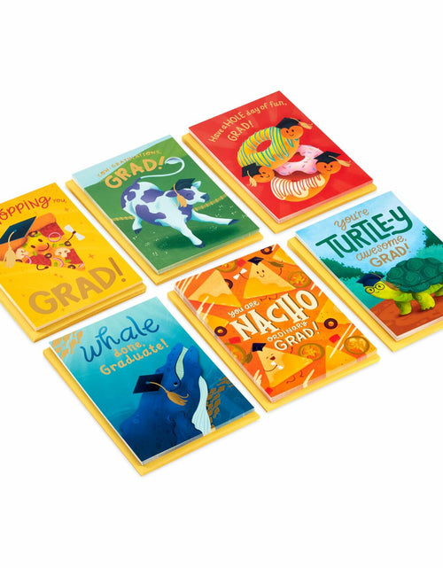 Load image into Gallery viewer, Hallmark Graduation Cards Bulk Assortment 36 Count Cartoon Multicolor Kids

