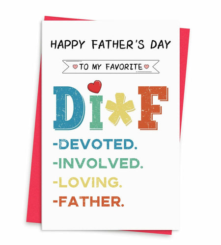 xiangqiankan Father's Day Card Husband Boyfriend Vintage 5x8 inches 2D-008