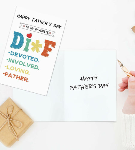 xiangqiankan Father's Day Card Husband Boyfriend Vintage 5x8 inches 2D-008