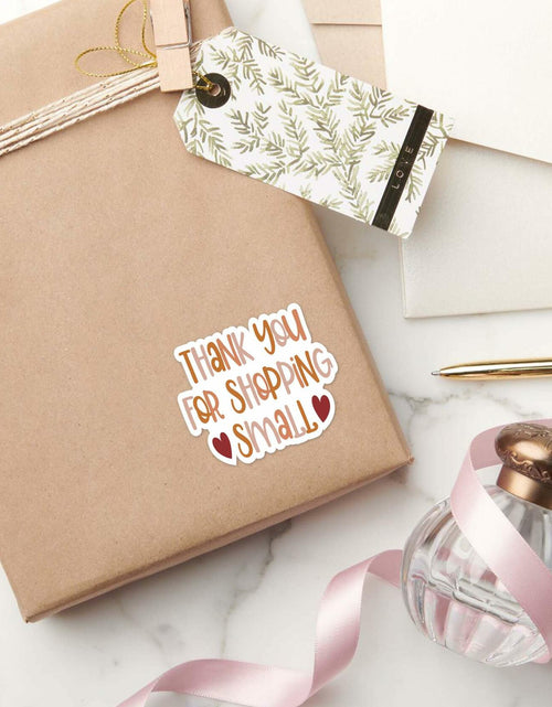 Load image into Gallery viewer, Parzcot Thank You for Shopping Stickers Roll 500pcs Boho Handmade
