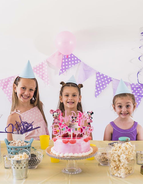 Load image into Gallery viewer, huizebaozhuang Pink Mouse Cake Topper Glitter Double-Sided Birthday Party
