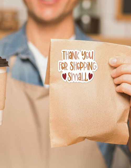 Load image into Gallery viewer, Parzcot Thank You for Shopping Stickers Roll 500pcs Boho Handmade
