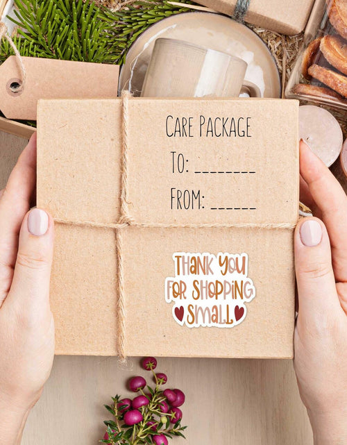 Load image into Gallery viewer, Parzcot Thank You for Shopping Stickers Roll 500pcs Boho Handmade
