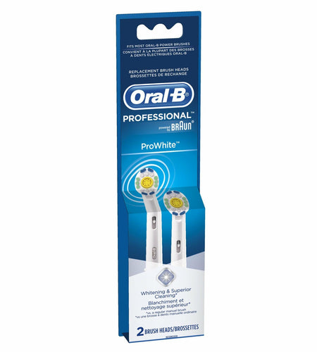Oral-B Professional Prowhite Replacement Brush Head 2 Count