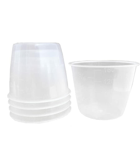 5 Pack 160ml Rice Measuring Cups Clear Plastic for Rice & Dry Ingredients