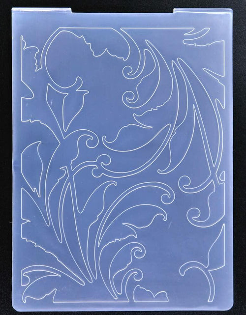 Load image into Gallery viewer, DDOUJOY Embossing Folders Flowers Leaves Bird Plastic 9pcs for Card Making
