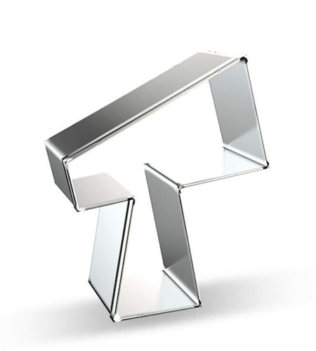 WJSYSHOP Telescope Shape Cookie Cutter Stainless Steel Silver Small
