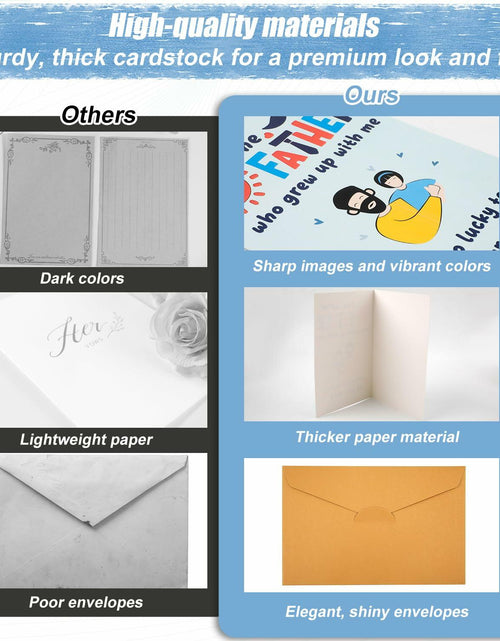 Load image into Gallery viewer, NQEUEPN New Dad 1st Birthday Card with Envelope Multicolor Father's Day Gift
