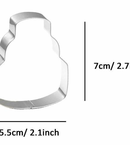 WJSYSHOP Stainless Steel Three Layer Cake Cookie Cutter Silver