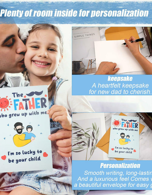 Load image into Gallery viewer, NQEUEPN New Dad 1st Birthday Card with Envelope Multicolor Father's Day Gift
