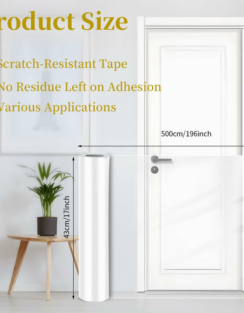 Load image into Gallery viewer, SENONAPO Cat Scratch Furniture Protector 196x17in Clear Self-Adhesive Tape
