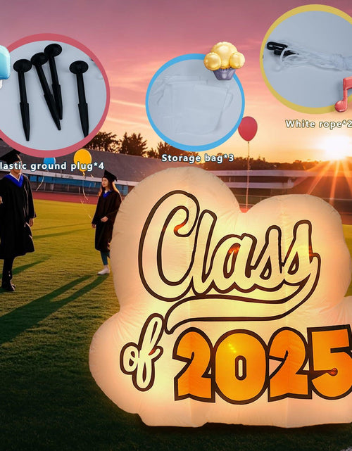 Load image into Gallery viewer, InfleasJoiy 4FT Graduation Inflatable Street Sign LED White Outdoor Decor
