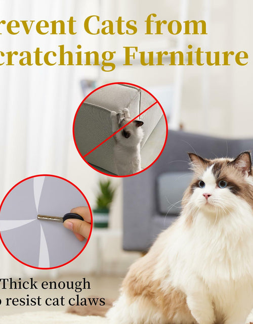 Load image into Gallery viewer, SENONAPO Cat Scratch Furniture Protector 196x17in Clear Self-Adhesive Tape
