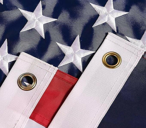 Load image into Gallery viewer, Outdoor American Flag 3x5ft Embroidered Stars Brass Grommets USA
