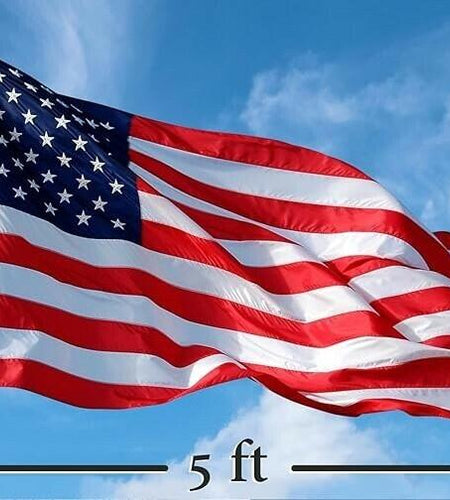 Outdoor American Flag 3x5ft Embroidered Stars Brass Grommets USA