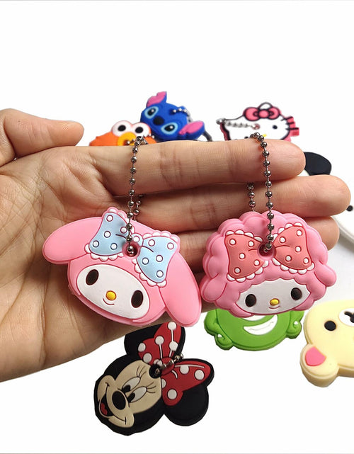 Load image into Gallery viewer, ZJU Cartoon Keyring Key Holder 14pcs Multi Color Metal 2in Animal Style
