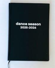 Load image into Gallery viewer, Dance Season Planner 2025-2026 A5 Midnight Motion Monthly Weekly Organizer
