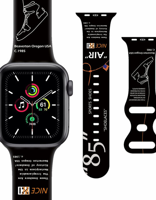 Load image into Gallery viewer, GSDUGYBG Sports Silicone Watch Band Waterproof Black Compatible 38-49mm
