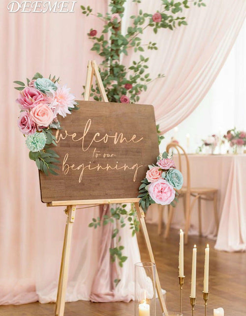 Load image into Gallery viewer, DEEMEI Artificial Pink Peach Silk Rose Peony Flowers Combo Box Set
