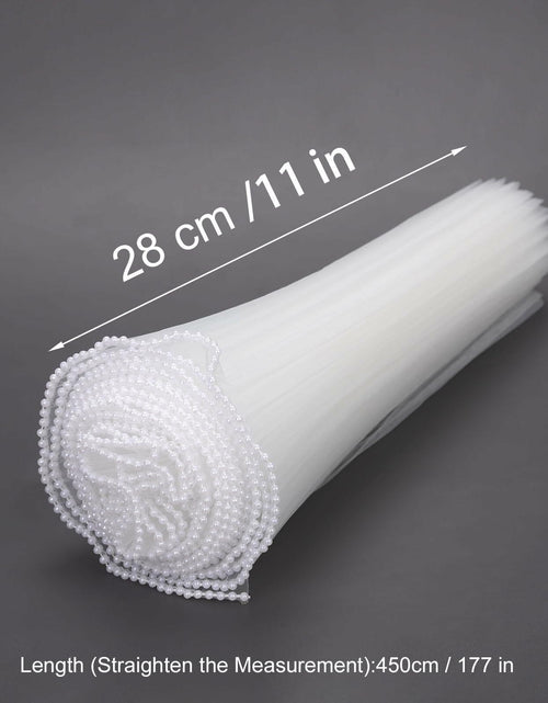 Load image into Gallery viewer, XIHIRCD 5 Yards Pearl Flower Wrapping Mesh Paper White Wavy Net Yarn

