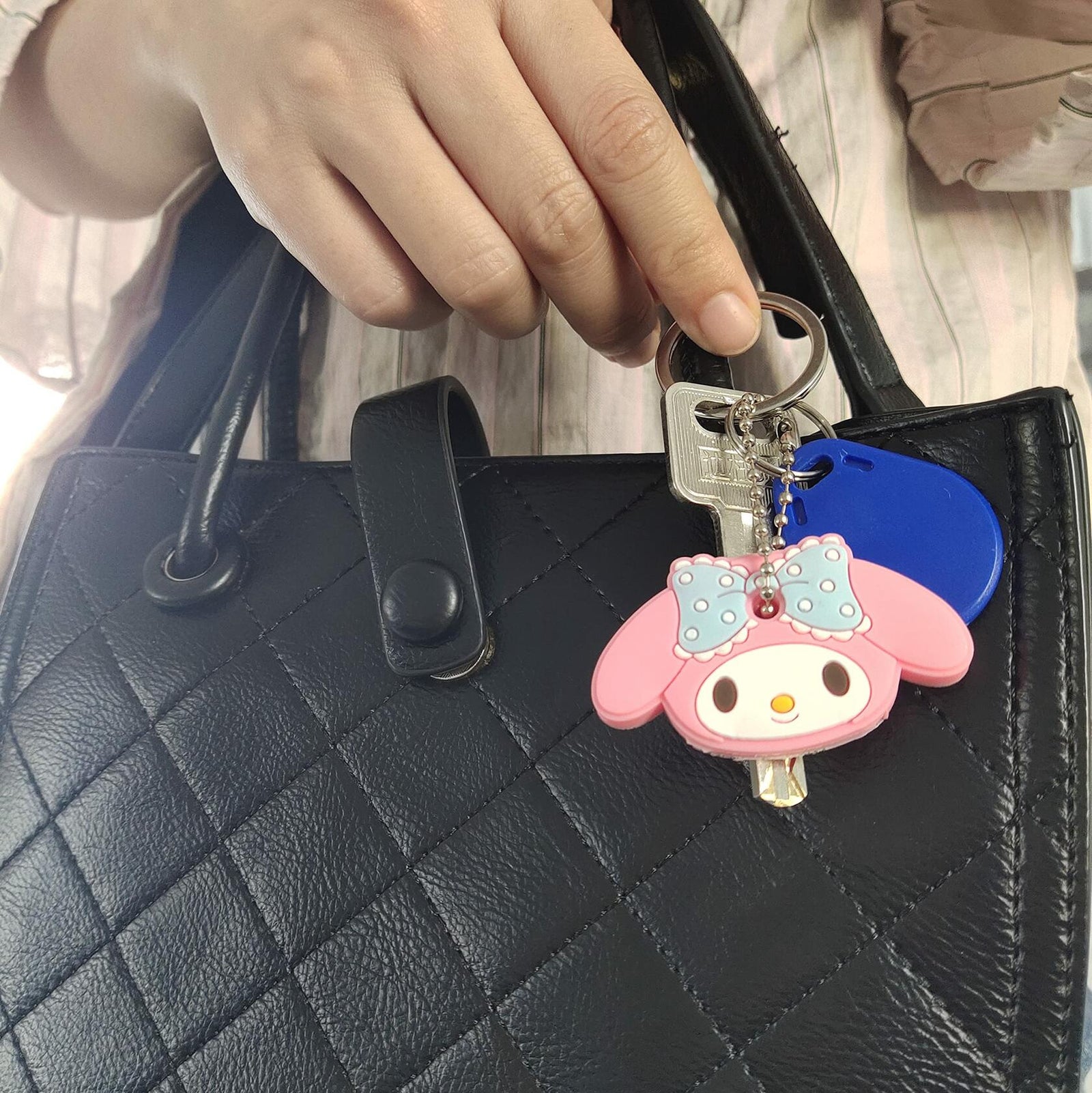ZJU Cartoon Keyring Key Holder 14pcs Multi Color Metal 2in Animal Style