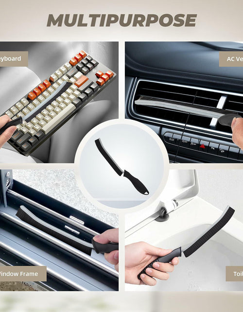 Load image into Gallery viewer, [Like New] KMOSENIA Crevice Cleaning Brush Set, Wire Brushes, Black/White, 3 pcs
