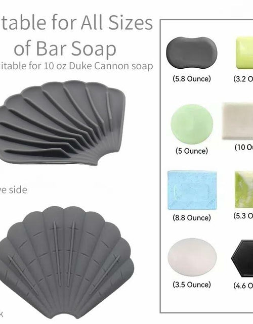 Load image into Gallery viewer, Generic YGB Silicone Self-Draining Soap Box Milky White Bathroom Holder
